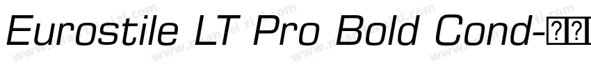Eurostile LT Pro Bold Cond字体转换